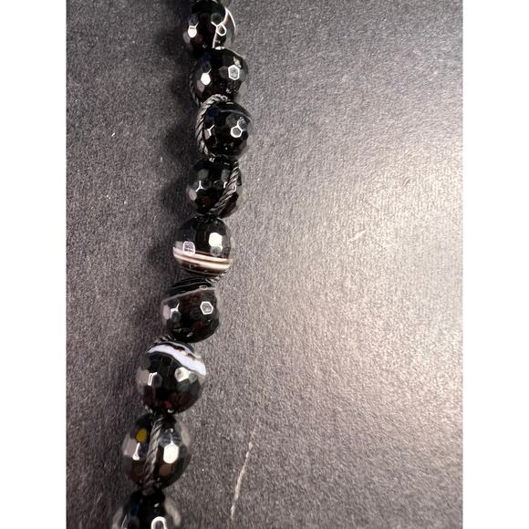 NEW Botswana agate necklace with sterling silver clasp - Picture 9 of 16